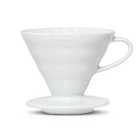 V60 Ceramic Coffee Dripper 02 - White Espresso Parts